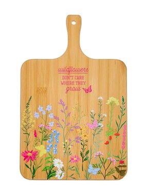 Dolly Parton Wood Cutting Board 'Wildflowers Don't Care Where They Grow'